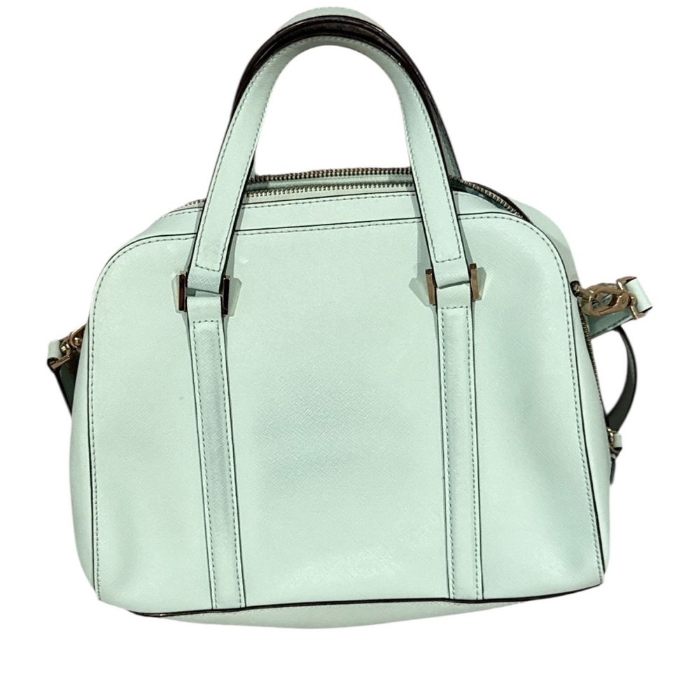 Authentic Kate Spade Newbury Lane Loden Leather Larger Satchel Bag. - Picture 9 of 14